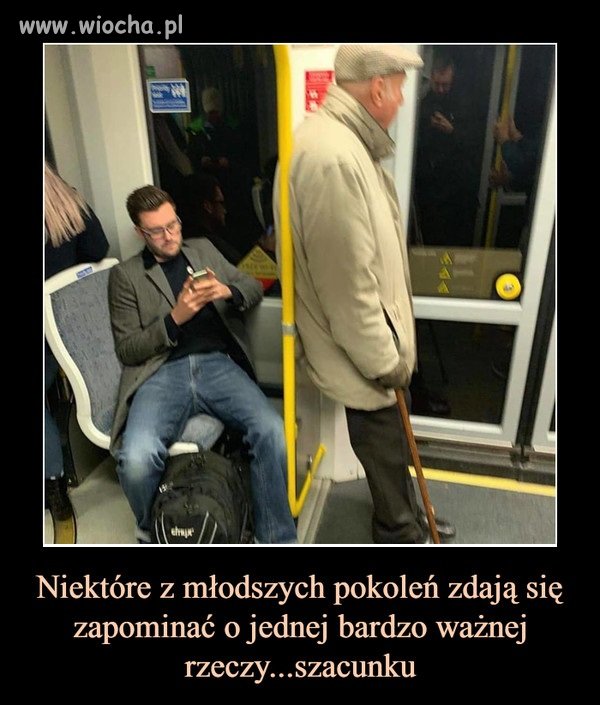 Ustępowanie starszym osobom to miły gest