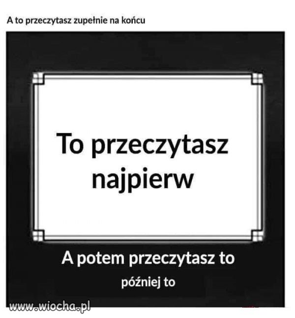 Przeczytasz najpierw