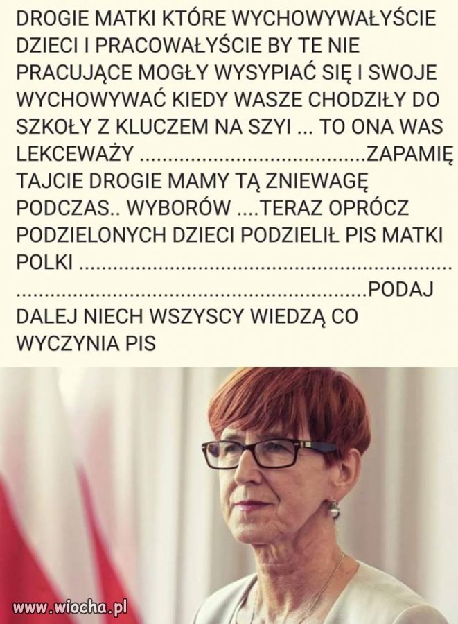 Nie ujmuje ich trudu wychowania