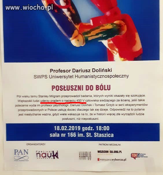 To będzie ciekawy wykład