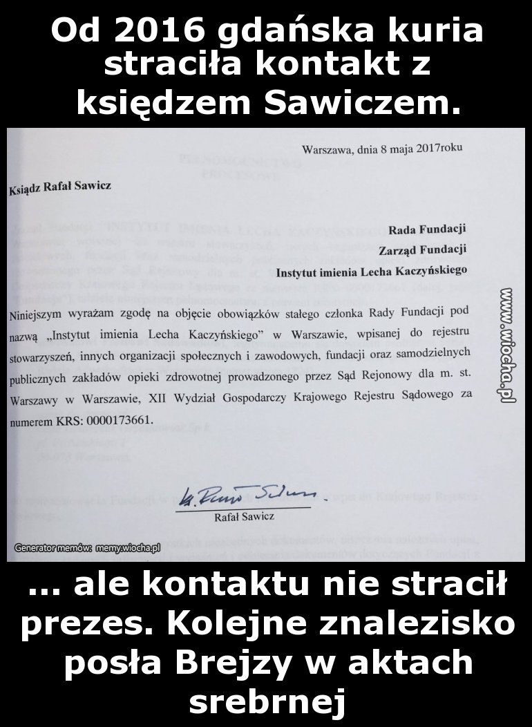 Krótka opowieść o kurii co księdza zgubiła