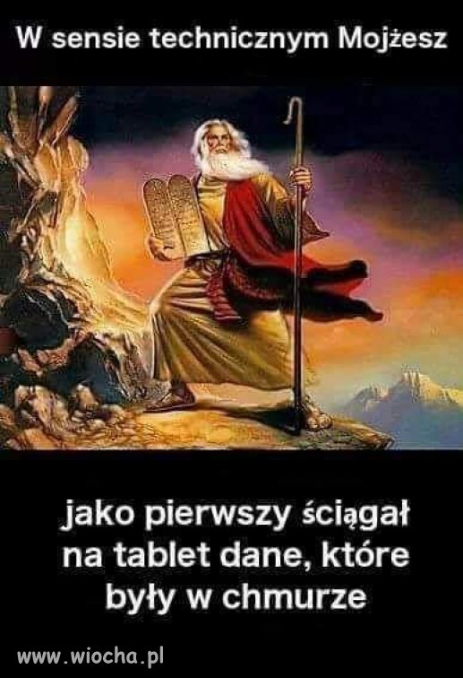 Wyprzedził technologię.