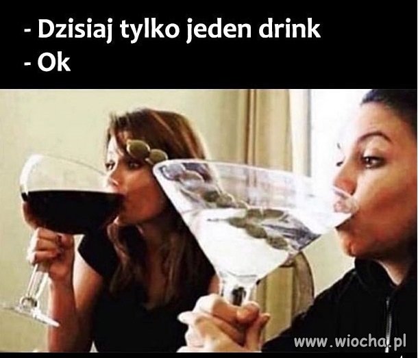 Jeden ale z wiaderka.