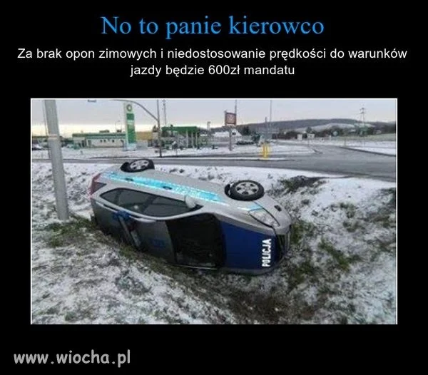 Będzie mandacik...