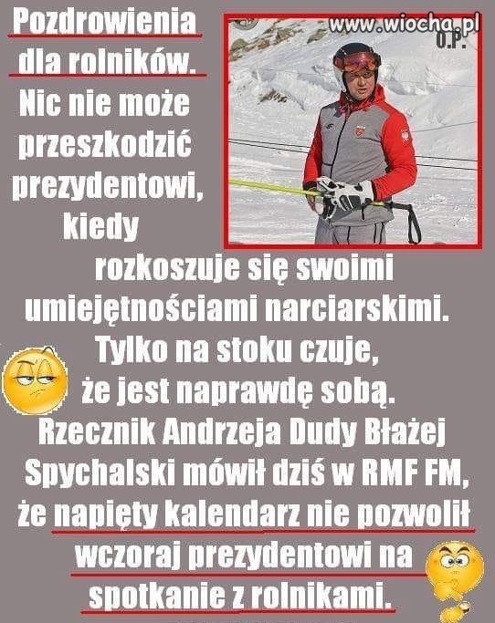 No przecież ma