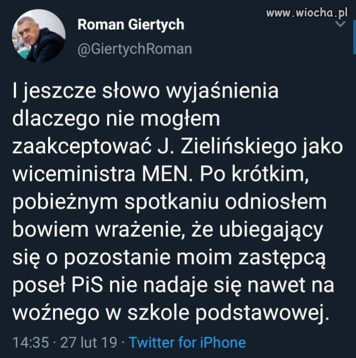 Nawet na woźnego