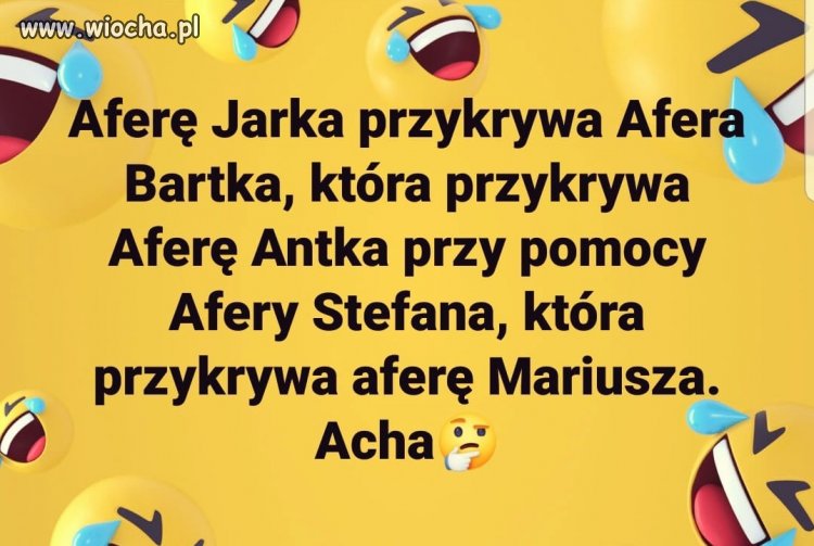 Afera przykrywa afere