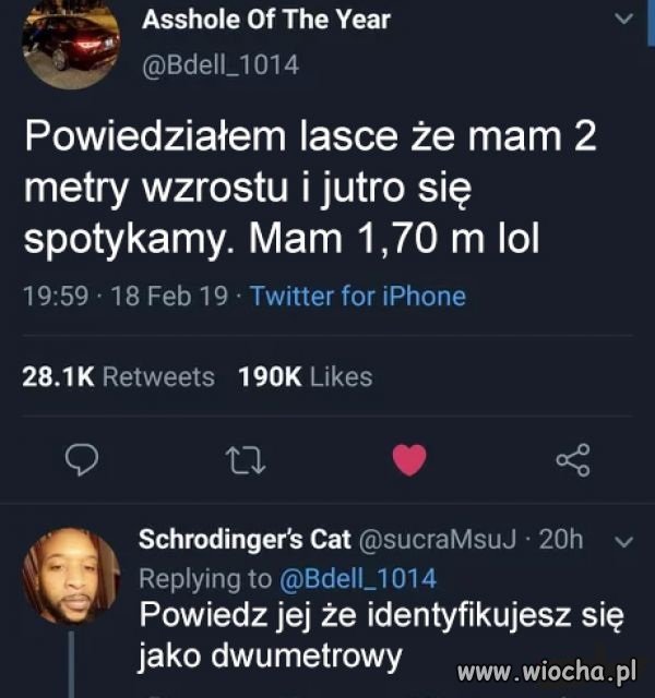 W przypadku płci