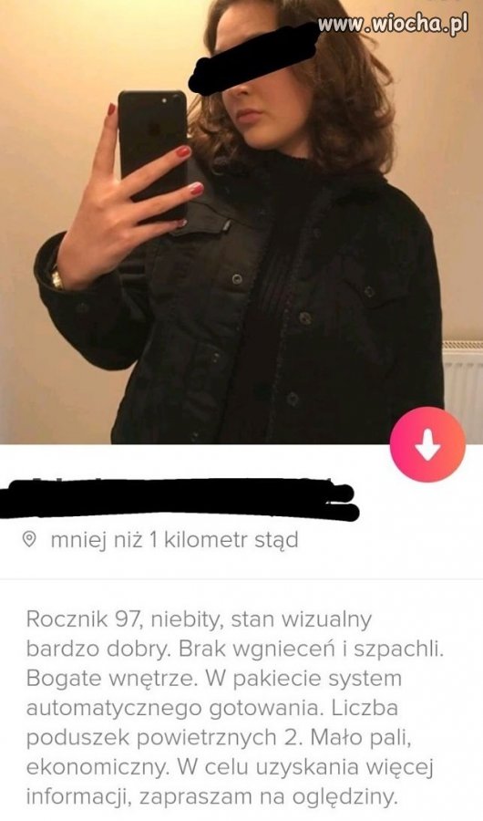 Zapomniała dodać mały przebieg.