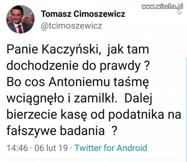 Macierewicz szuka wraku samolotu 