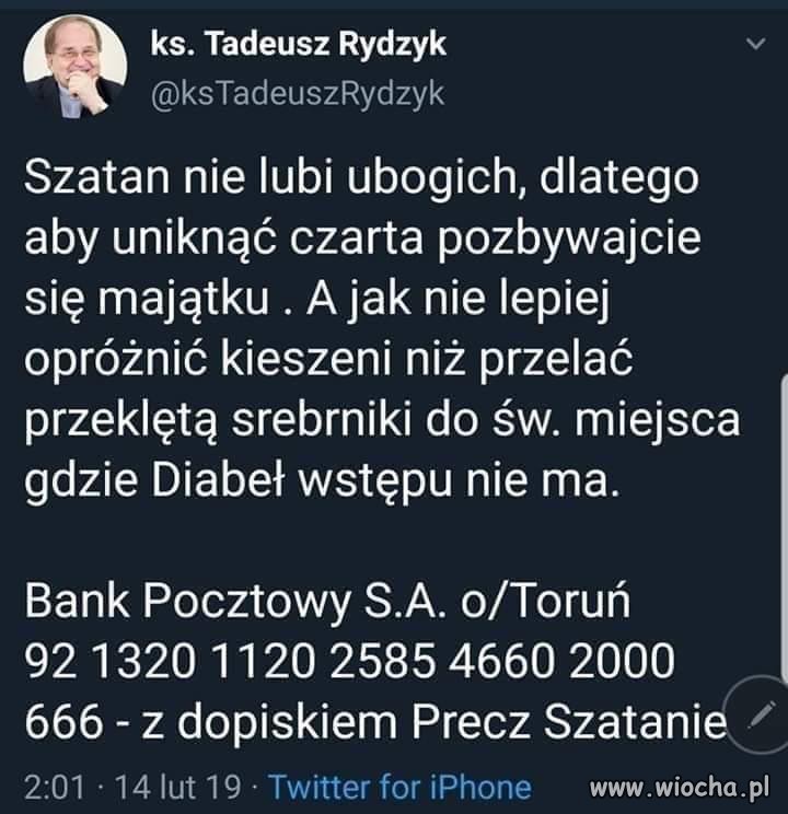 Przelewajcie, wpłacajcie!