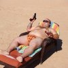 Gangster na plaży.