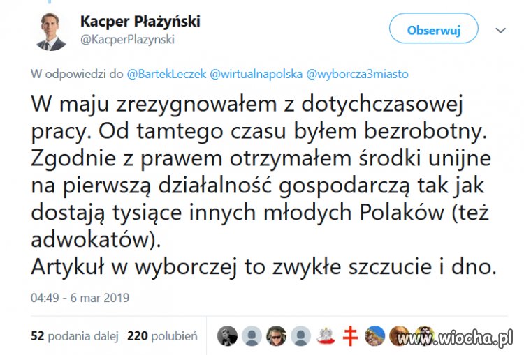 Piękny gest J. Kaczyńskiego 