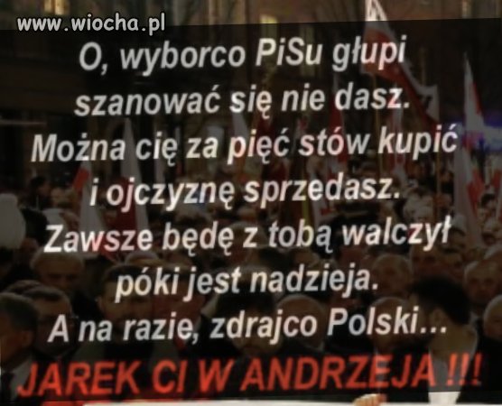 Zdrajco Polski...!