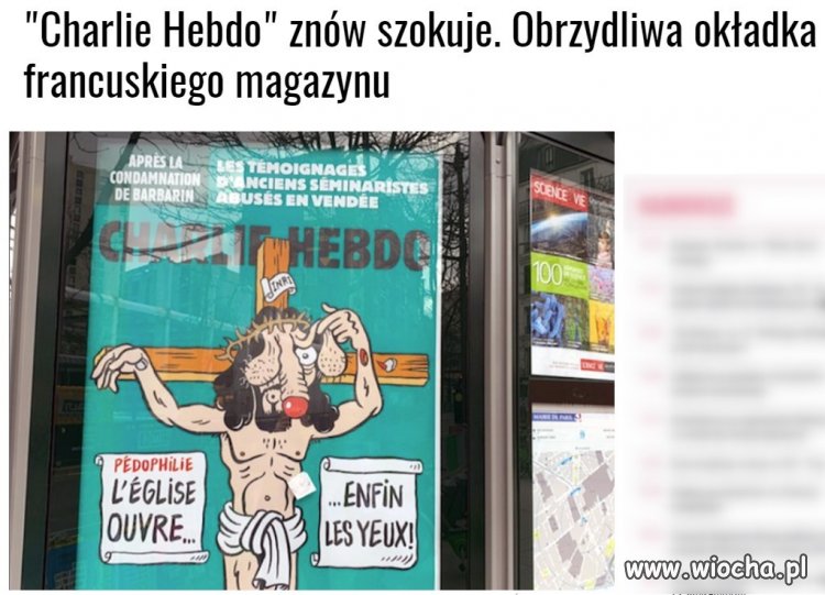 Dowcip rysunkowy Charlie Hebdo