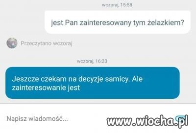 Samiec kupuje