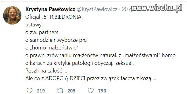 Pawłowicz znów jątrzy