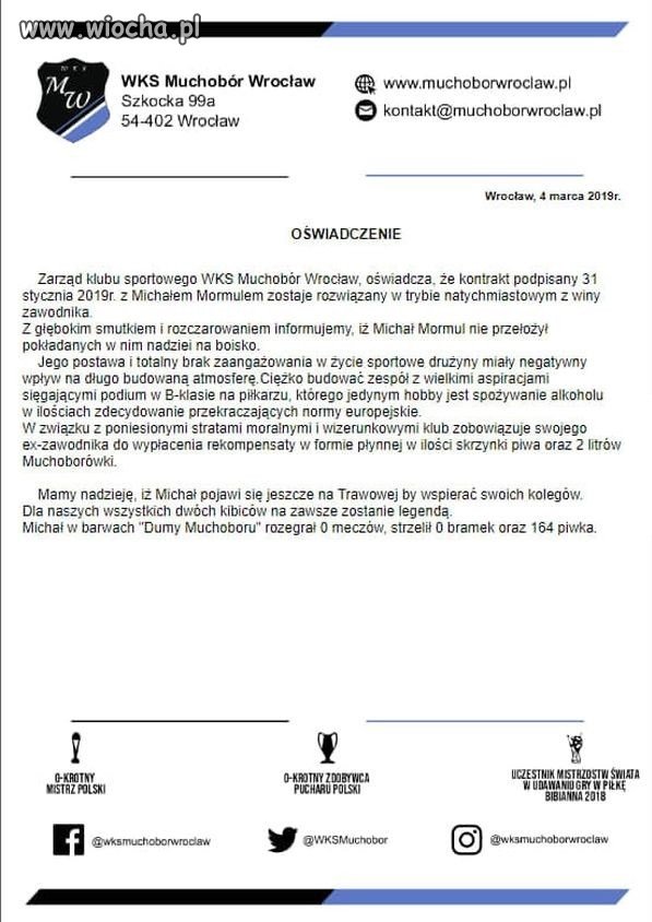 Zwolnili piwnego snajpera