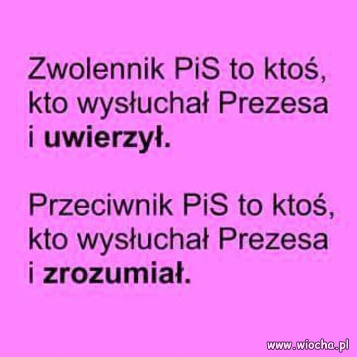 Na tym polega różnica ...