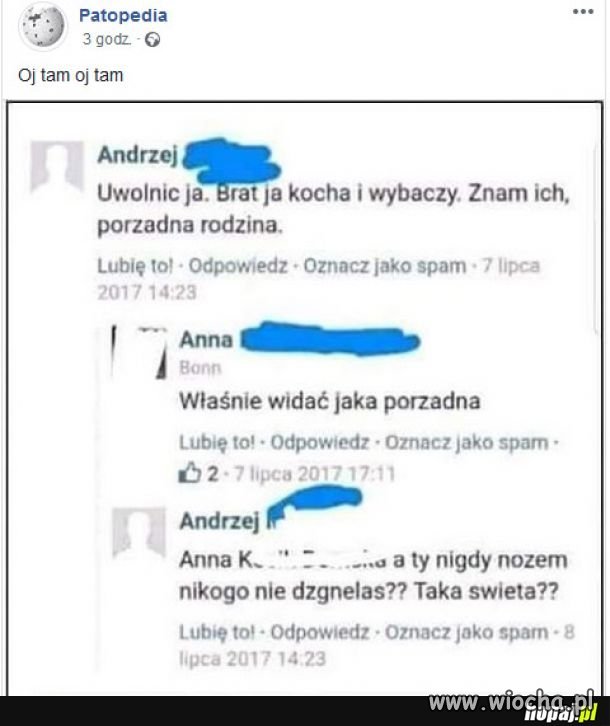 A wy co nikogo nie dźgnęliście?? 