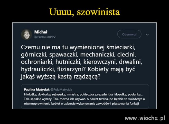 Michał zapytał