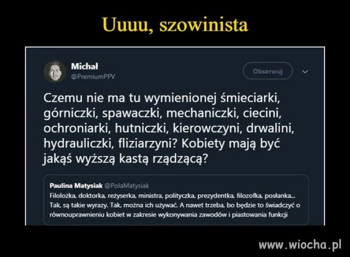 Michał zapytał