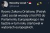 A już miał przygotowany