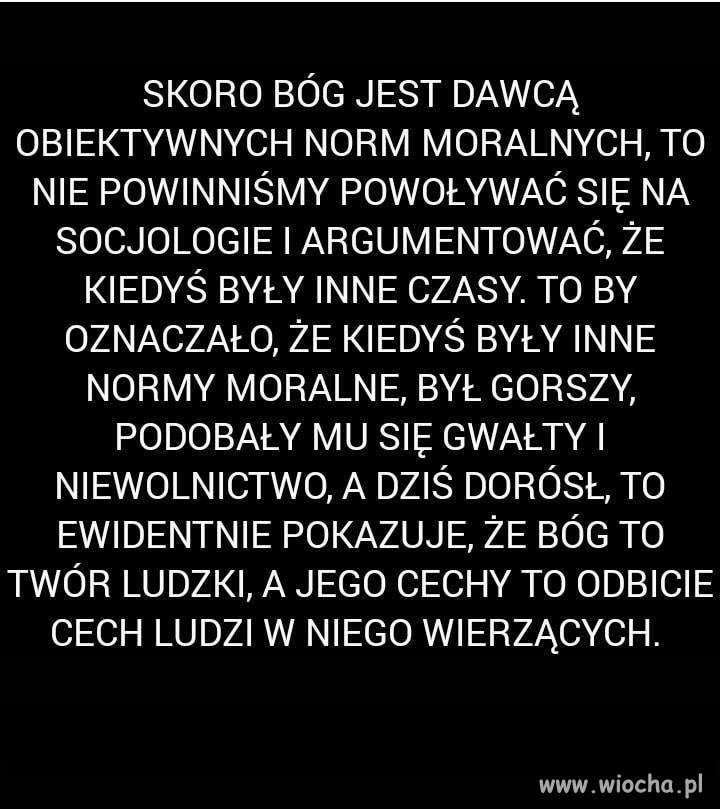 Oj tam, oj tam. Po co myśleć jak łatwiej jest wierzyć.