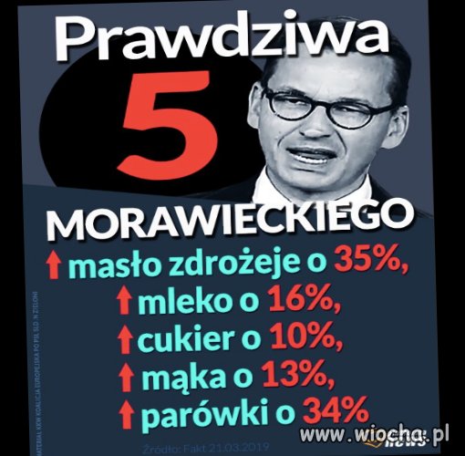 Prawdziwa piątka Morawieckiego