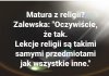 Czarna magia na maturze ?