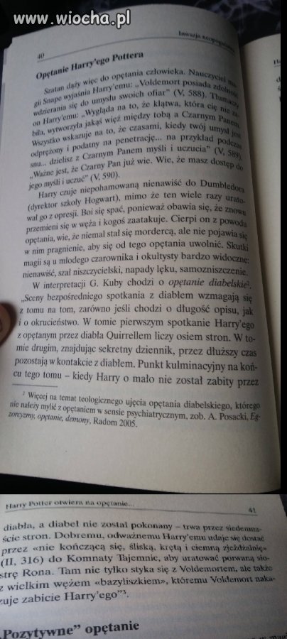 Interpretacja Harrego Potter'a przez o.Posackiego