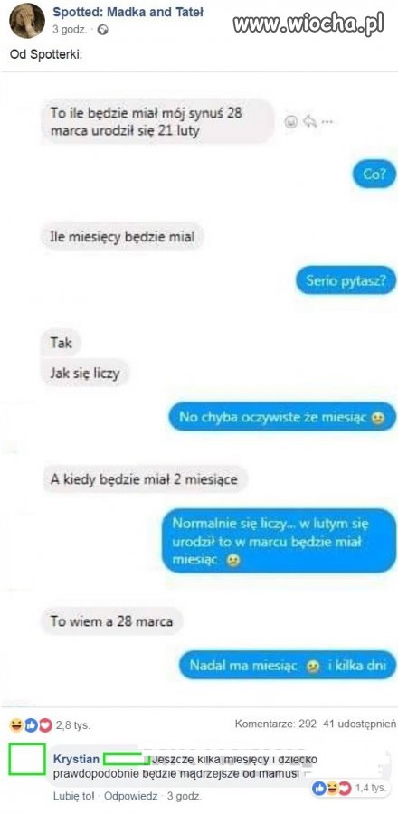 Mamusia orłem z matematyki nie była