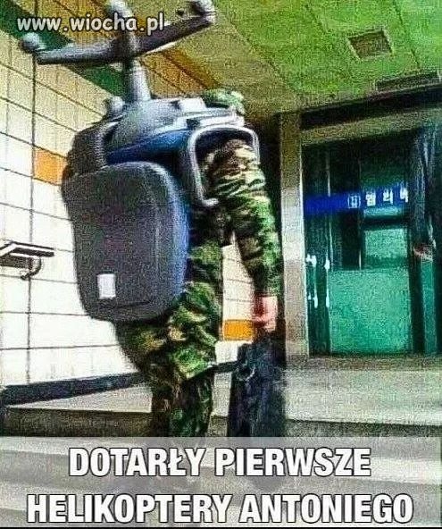 Helikoptery już są