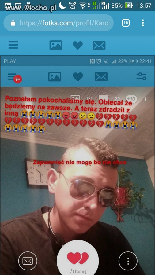 Idiotka na fotce