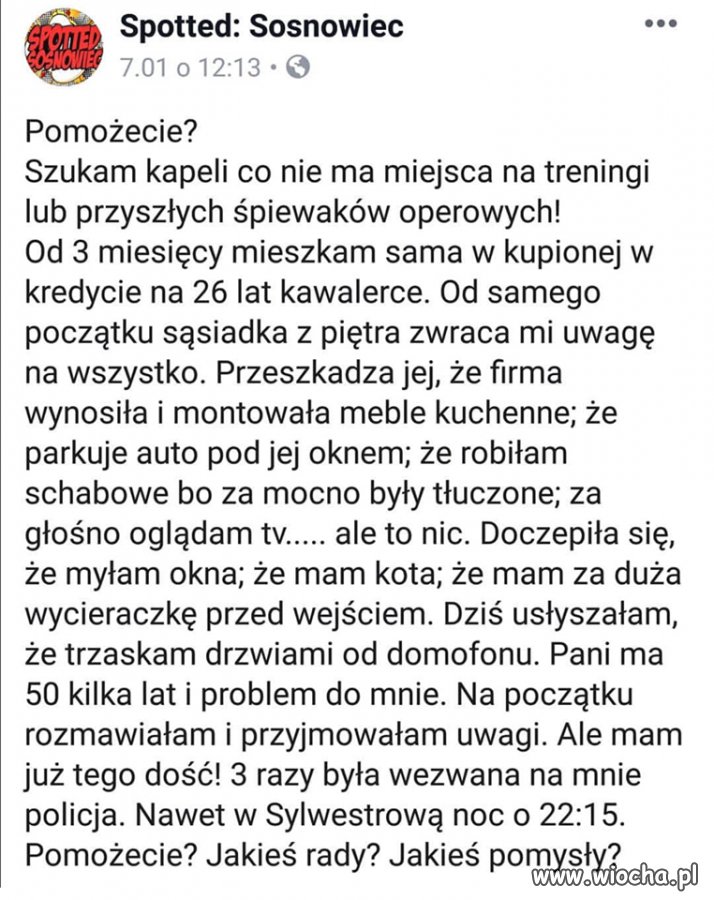 Sąsiadka najlepiej wie co robisz
