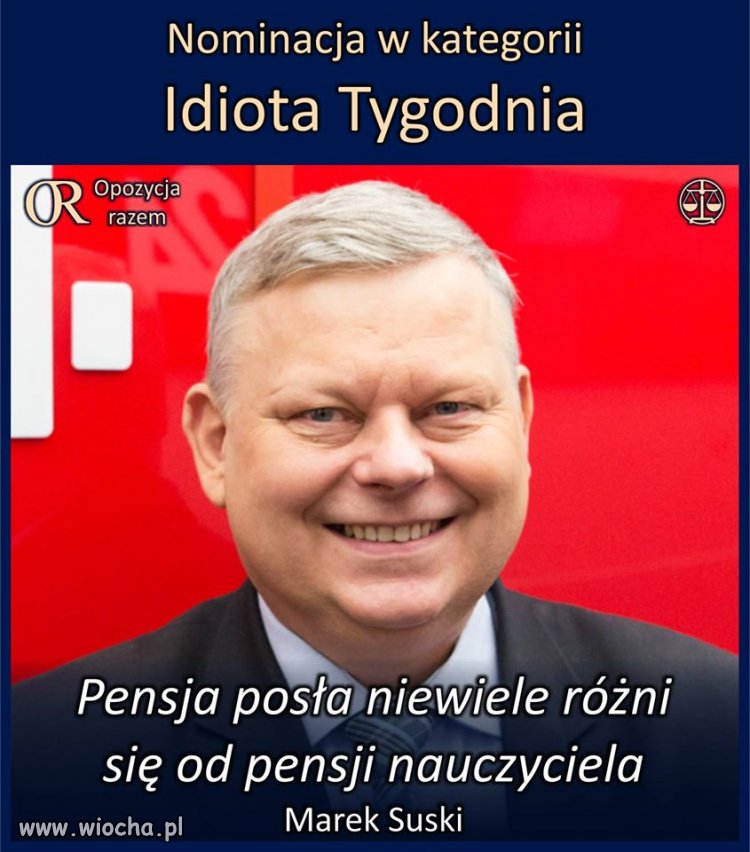 No i mamy kolejnego nominowanego ...