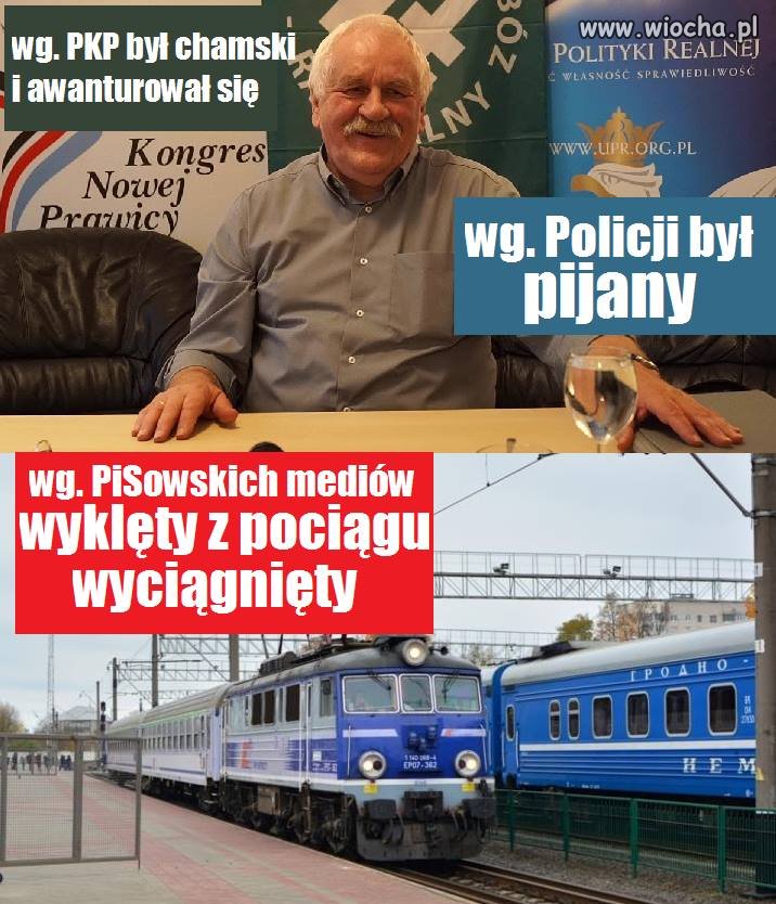 Bohater, wyklęty z pociągu wyciągnięty!