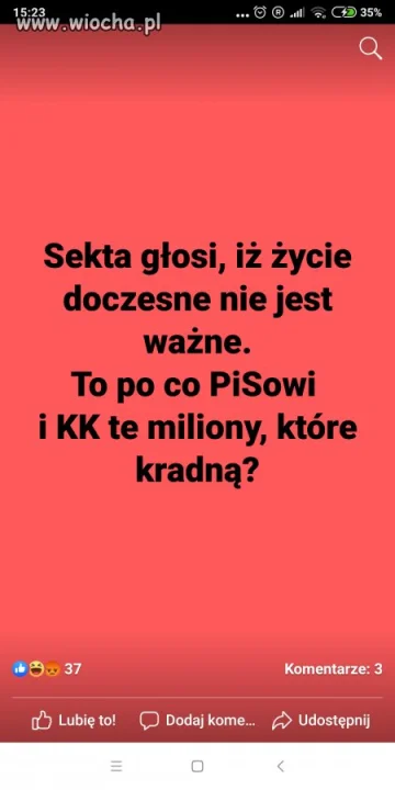 Sekta głosi