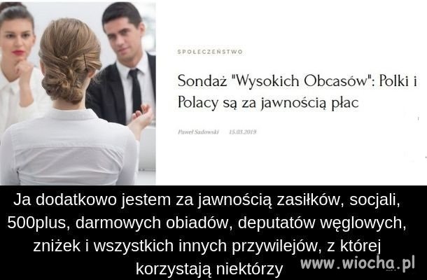 Jawność socjalu i zasiłków