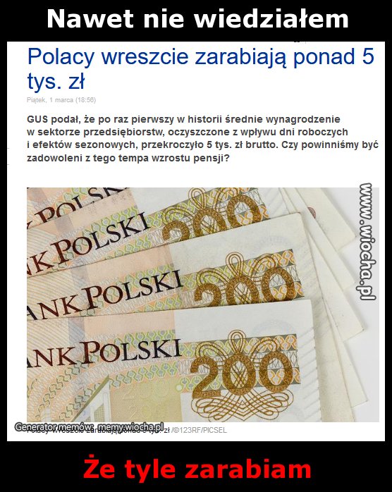 Nawet nie wiedziałem