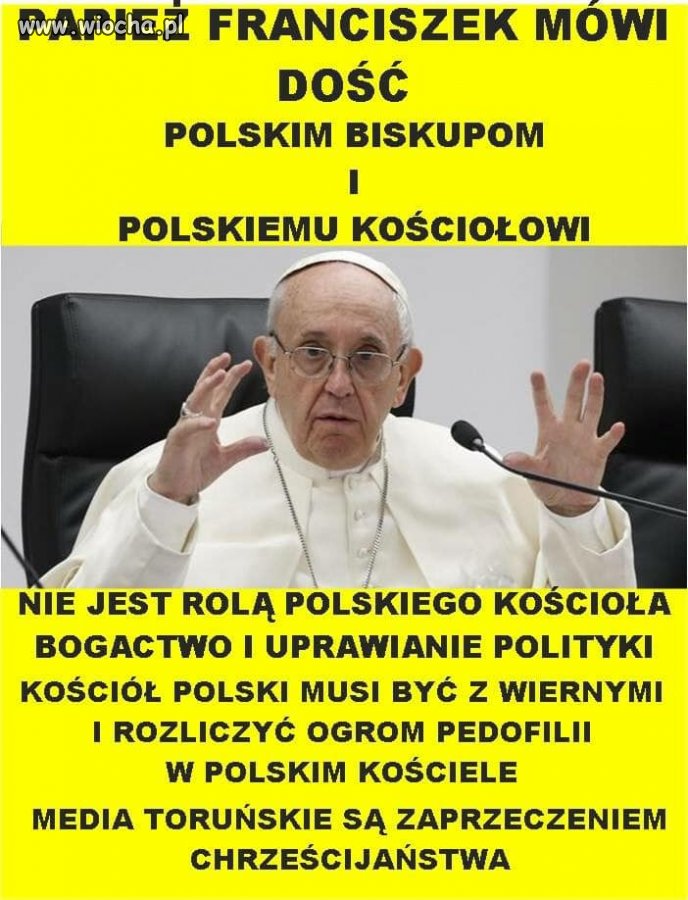 Już widzę te smutne miny naszych księży