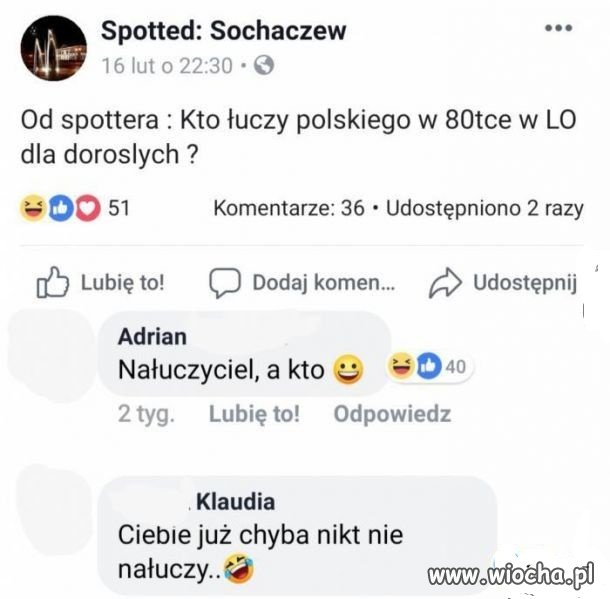 Ktokolwiek uczył jego