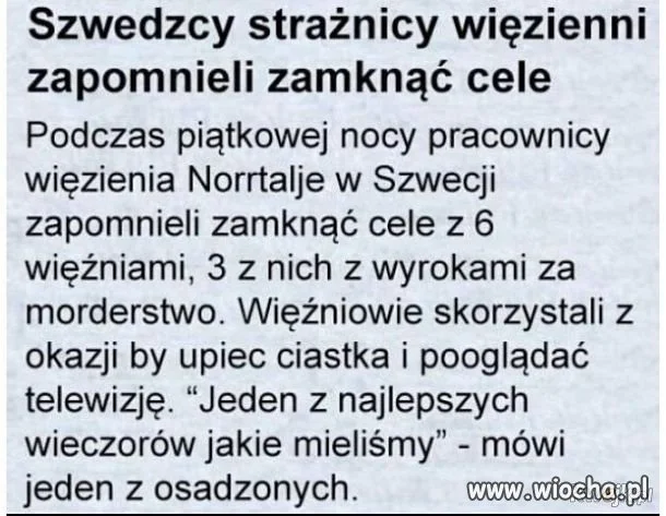 Tymczasem w Szwecji