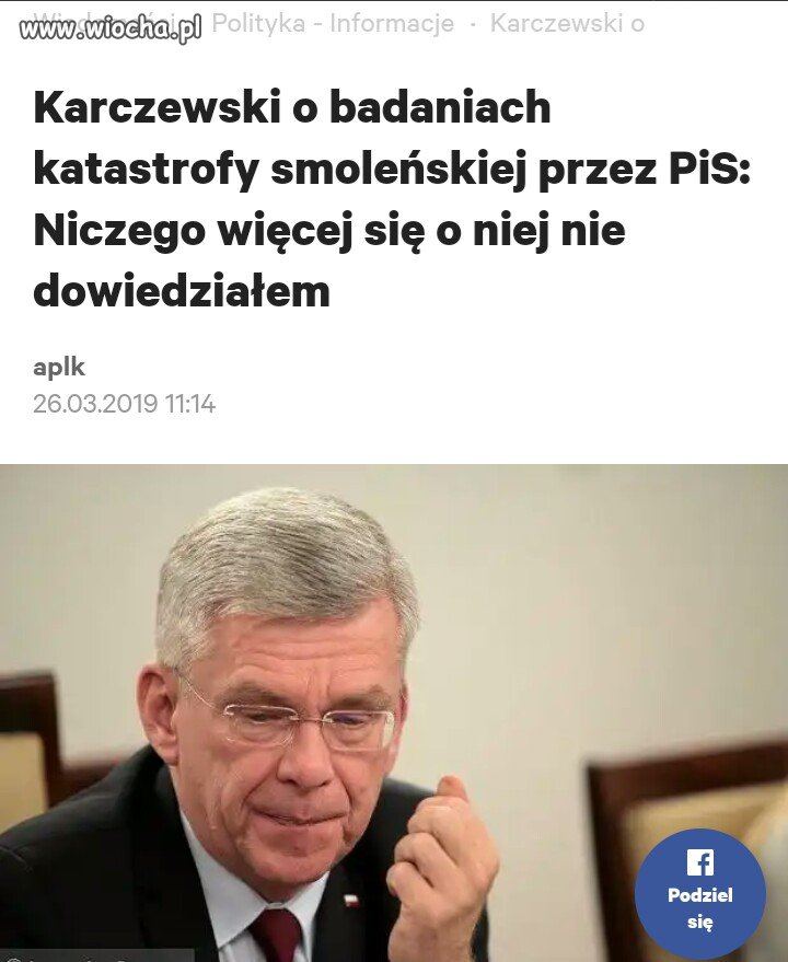 Powiedział prawdę... 