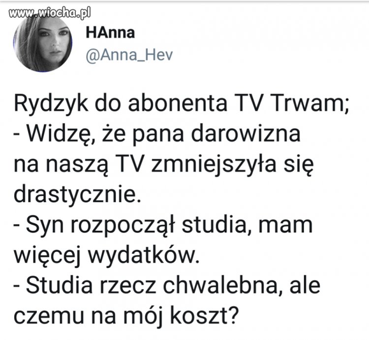 Papa tadeo miał prawo sie wk...