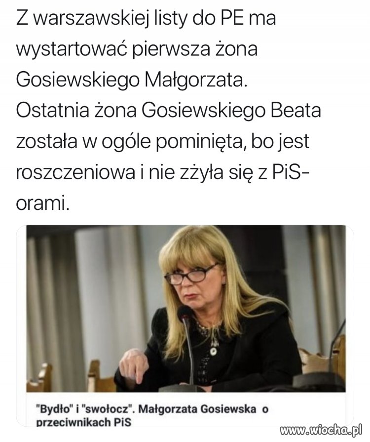 Dobrze że miał tylko dwie żony 