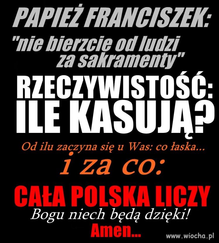 Cennik "co łaska"