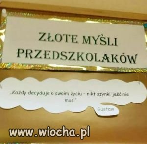 Złote myśli przedszkolaków