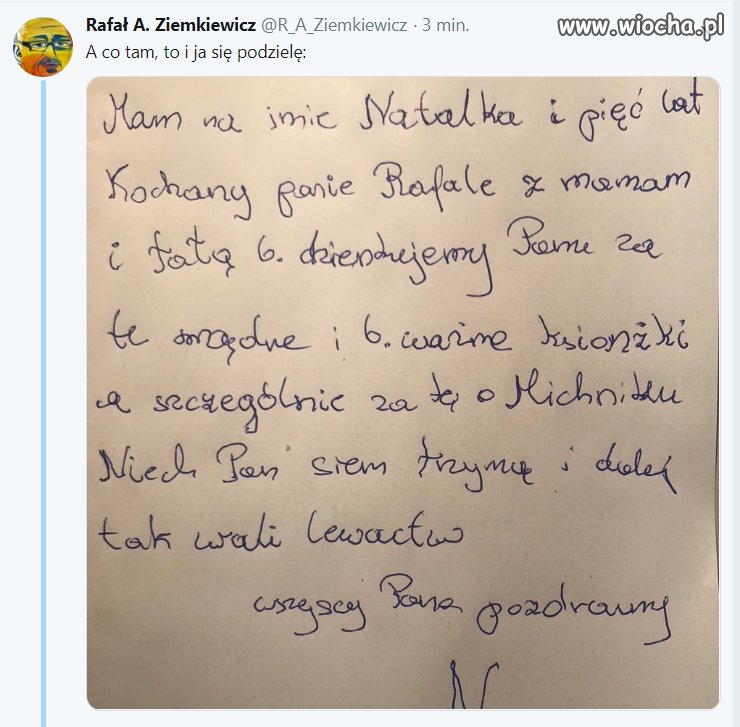Nie chciał być gorszy