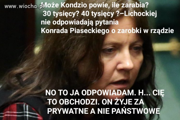 Tej pani sie w d... poprzewracało